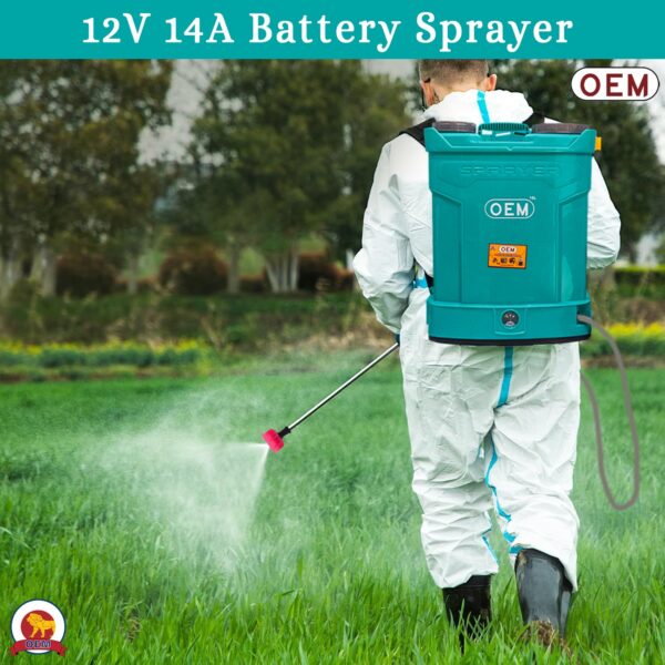 OEM Special Clutch Battery Operated Knapsack Sprayer 12V14A 18L – High Pressure, Long Battery Life, One Switch Pressure Release, Heavy Duty Lance, Advanced Technology for Agriculture and Gardening - Image 5