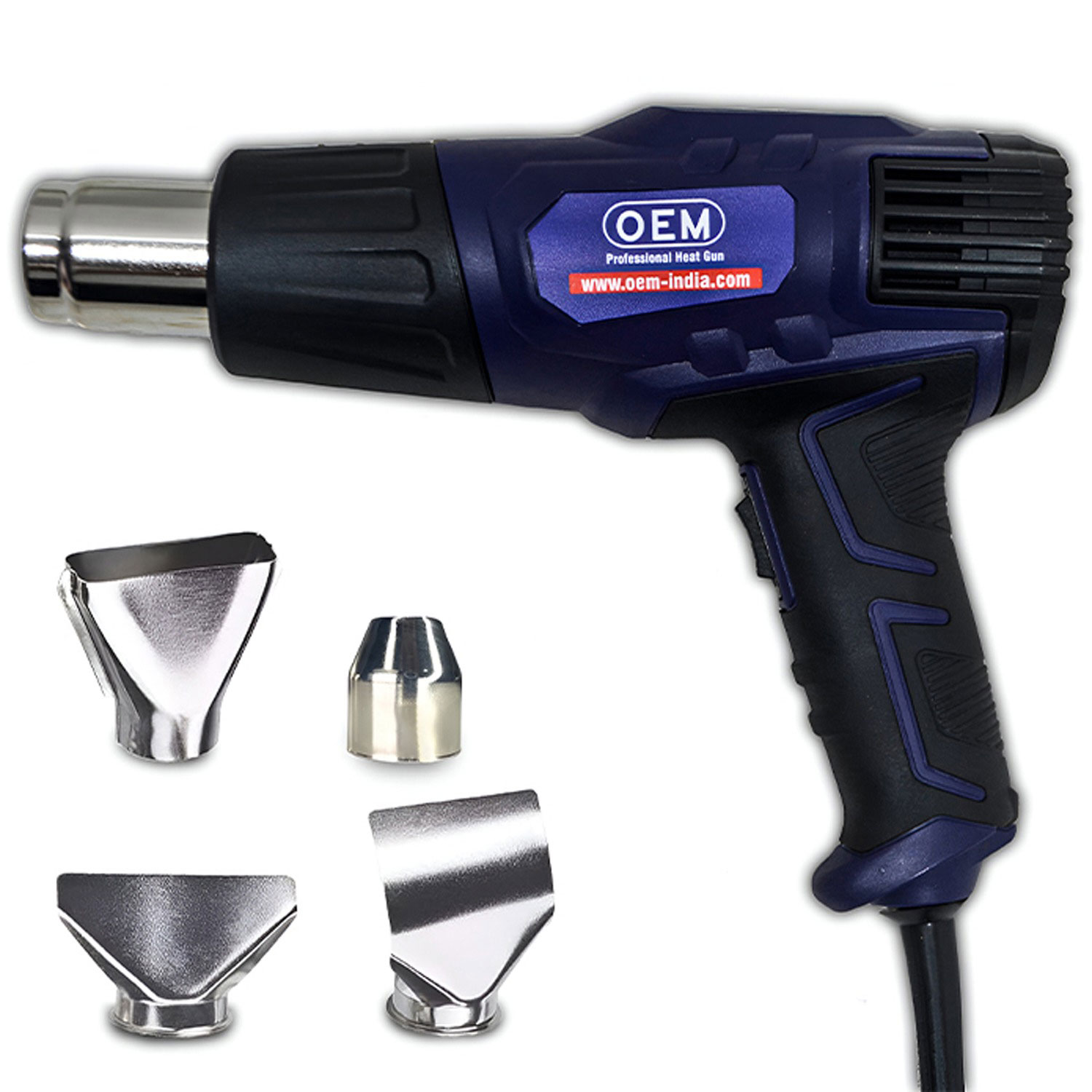 OEM 2000W Heat Gun showcasing its ergonomic design and dual temperature settings for versatile applications.