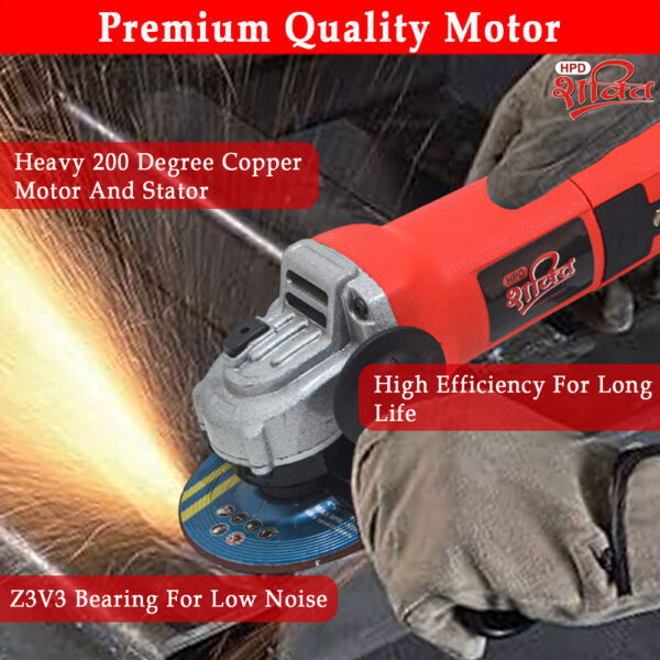 premium quality motor of 850w angle grinder machine 803