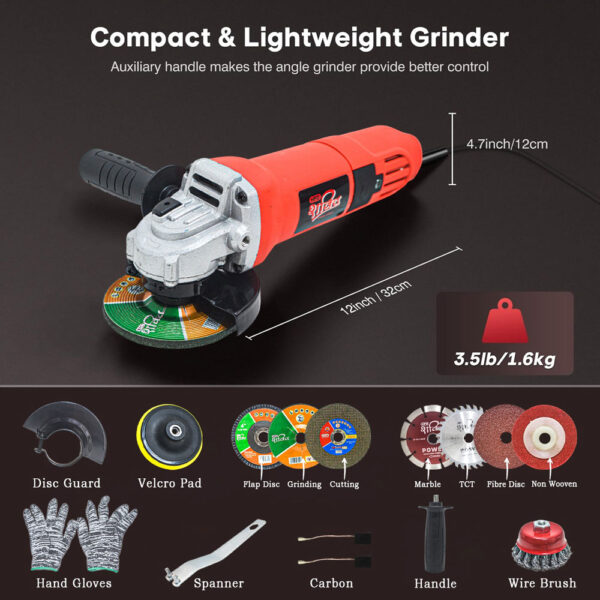 angle grinder blade kit for various tasks 850w 803 model