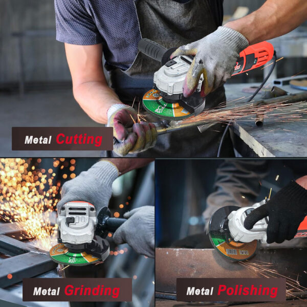 multi-purpose angle grinder with 5 blades