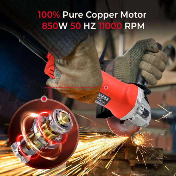 powerful angle grinder with combo 5 blades